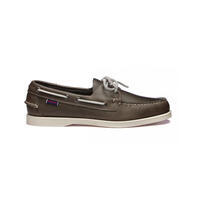 Chaussure bateau Homme DOCKSIDES Portland Crazy Gris - Semelle Blanche - SEBAGO
