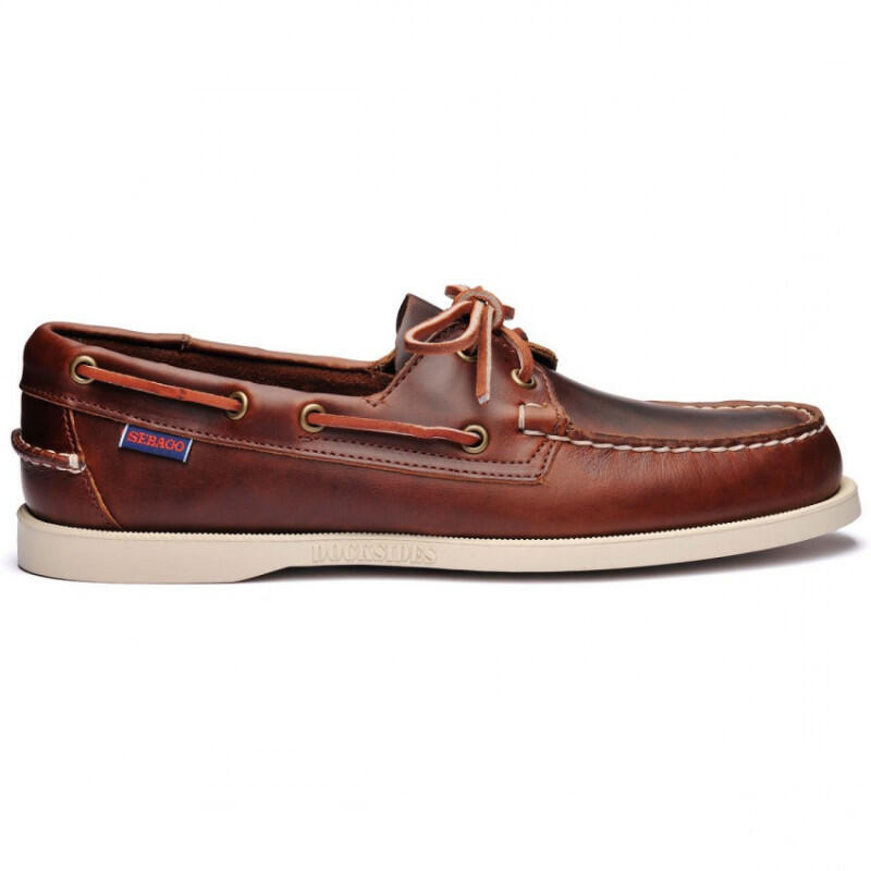 Chaussure bateau Homme DOCKSIDES Portland Cuir ciré Marron