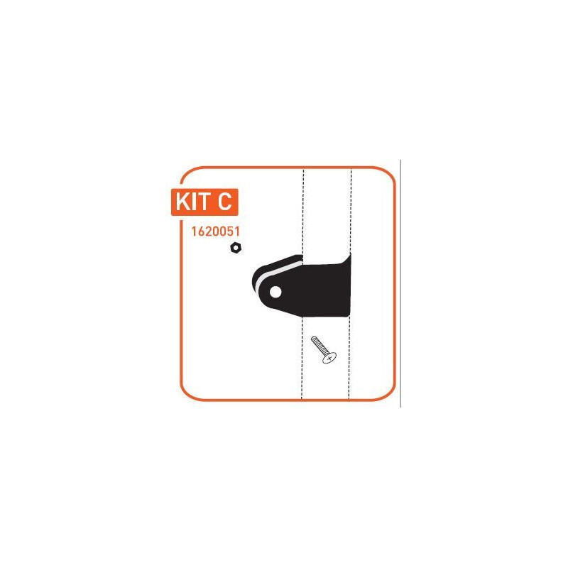 Kit C - ricambi per tendalino in alluminio anodizzato (attacco a manicotto) -