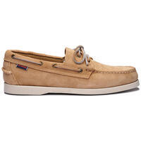 Chaussure bateau Portland Flesh out cuir suède Camel Femme SEBAGO