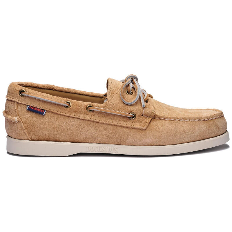 Portland Scarpa da barca in pelle scamosciata rimpolpata Camel Donna SEBAGO