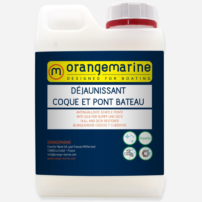 Déjaunissant coque et pont bateau - ORANGEMARINE