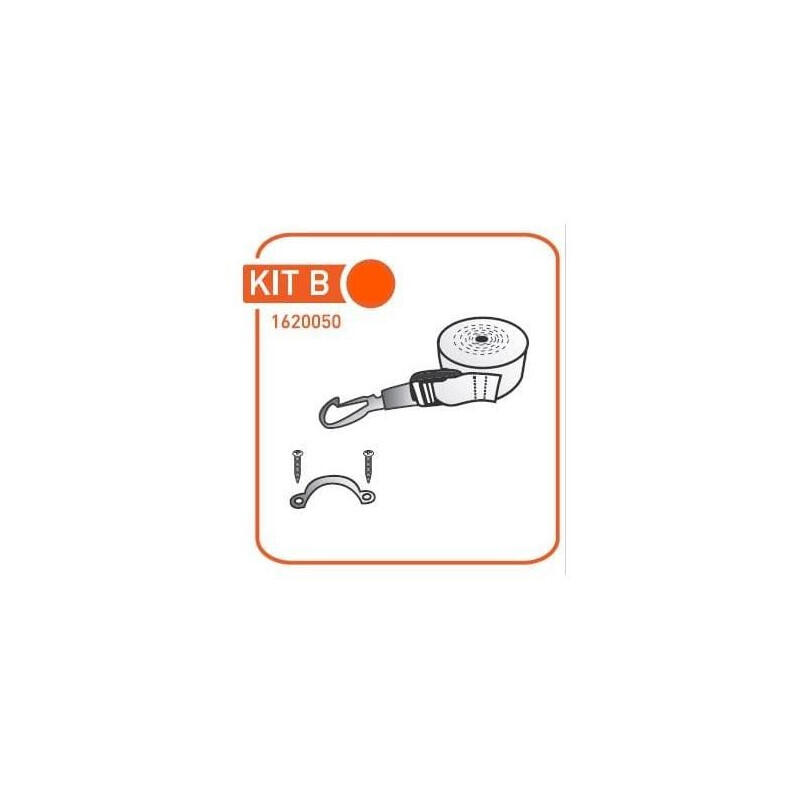 Kit B - ricambi per tendalino in alluminio anodizzato (cinghie + ponticelli) -