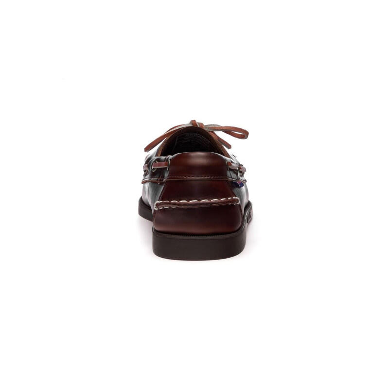Sapato de barco masculino DOCKSIDES Portland Brown Leather - Brown Sole - SEBAGO