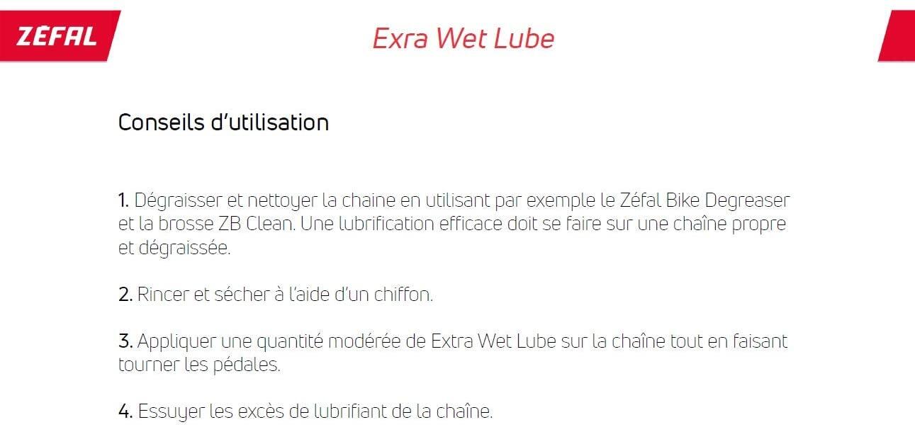 Ölkanne Zefal extra wet lube 10 ml 3/4