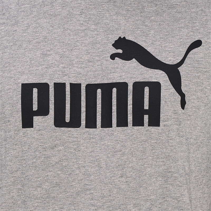 Póló Puma Essentials Logo, Szürke, Férfiak