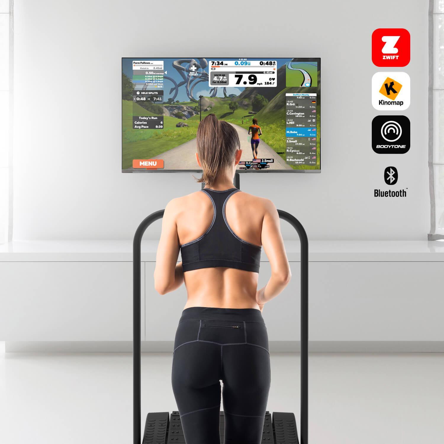 Cinta de Correr Curva Plegable. Bluetooth con Apps. Sin Motor. 0 Consumo ZROTH 2/5