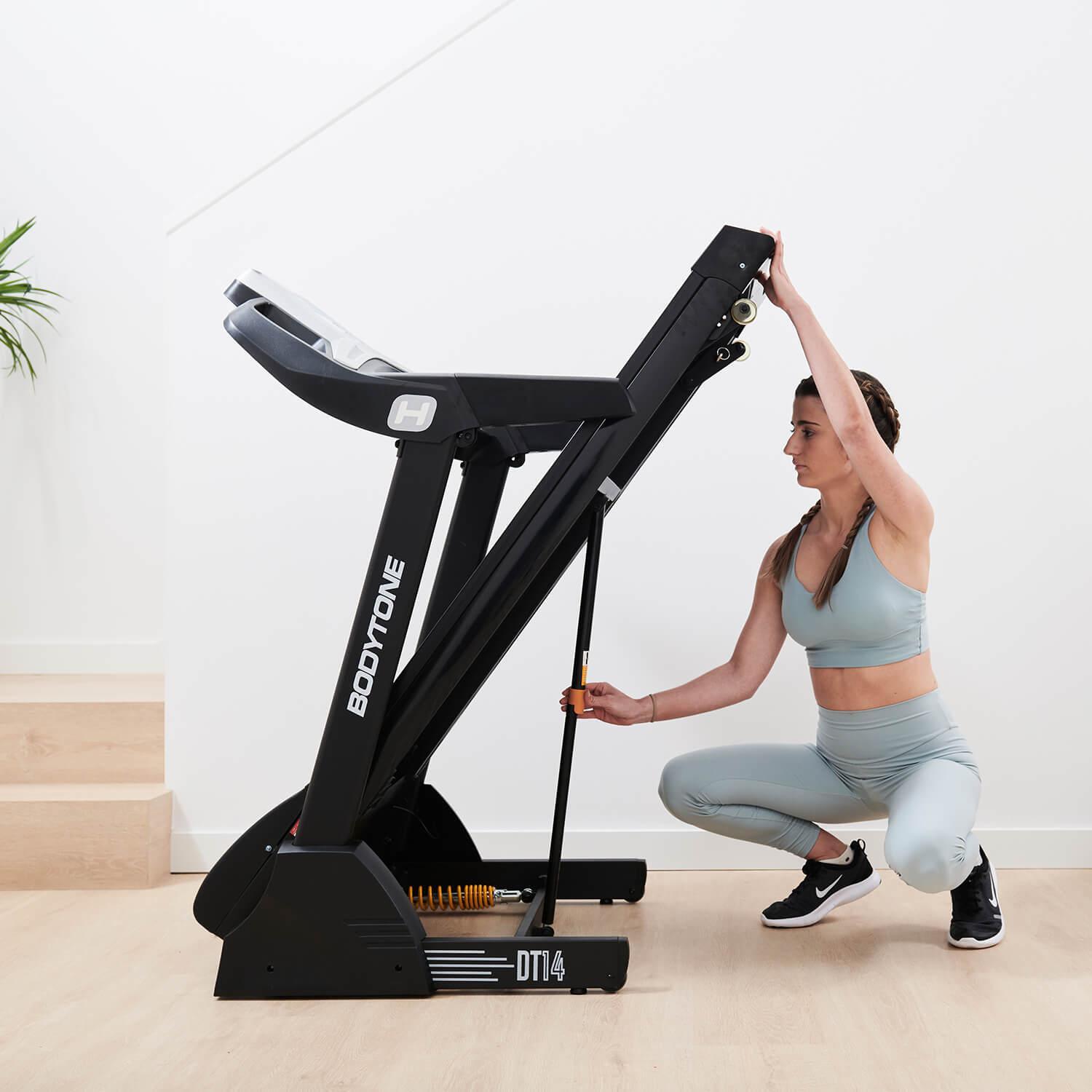 Tapis roulant pieghevole Bodytone DT14+ con bluetooth e display LCD 14km/h 3/8