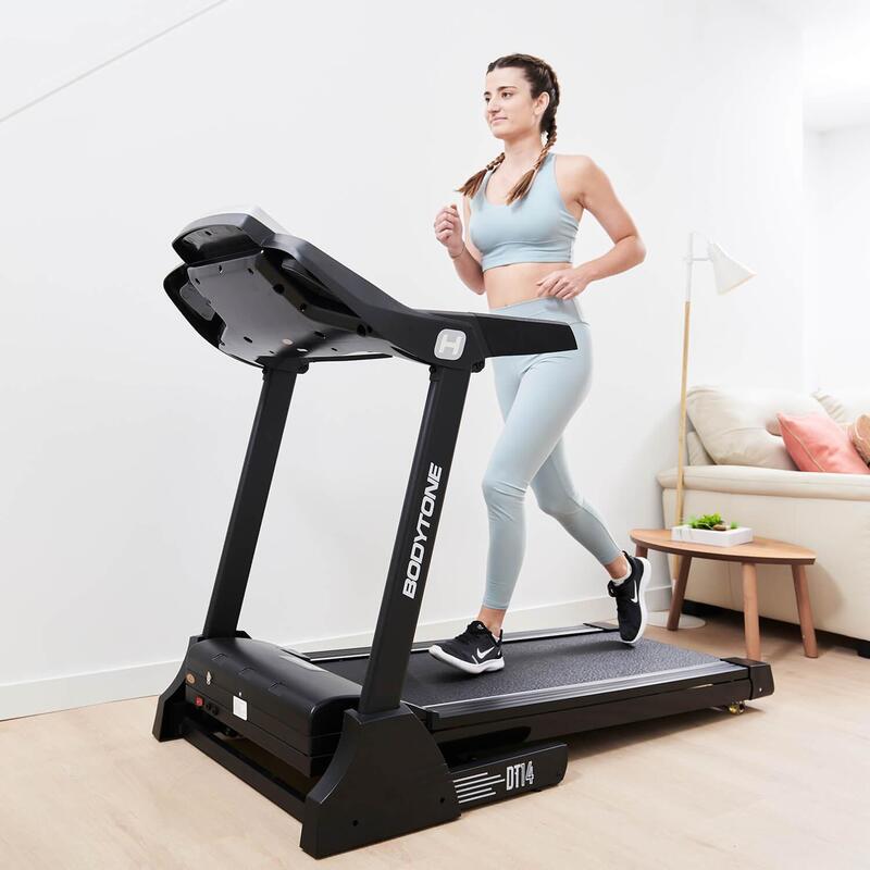 Cinta de correr plegable Bodytone DT14+ conectada bluetooth, pantalla LCD 14km/h