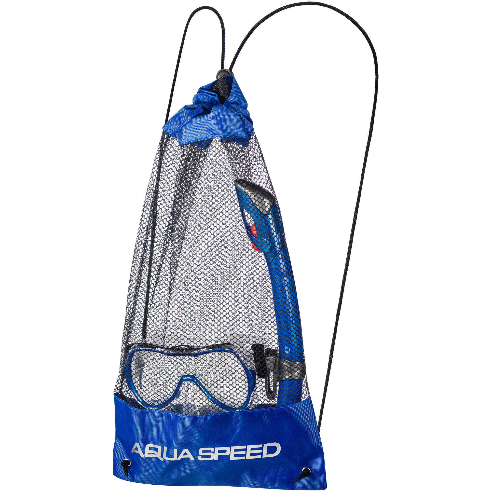 AQUA-SPEED Enzo snorkelset + Evo masker + snorkel + tas 4/5