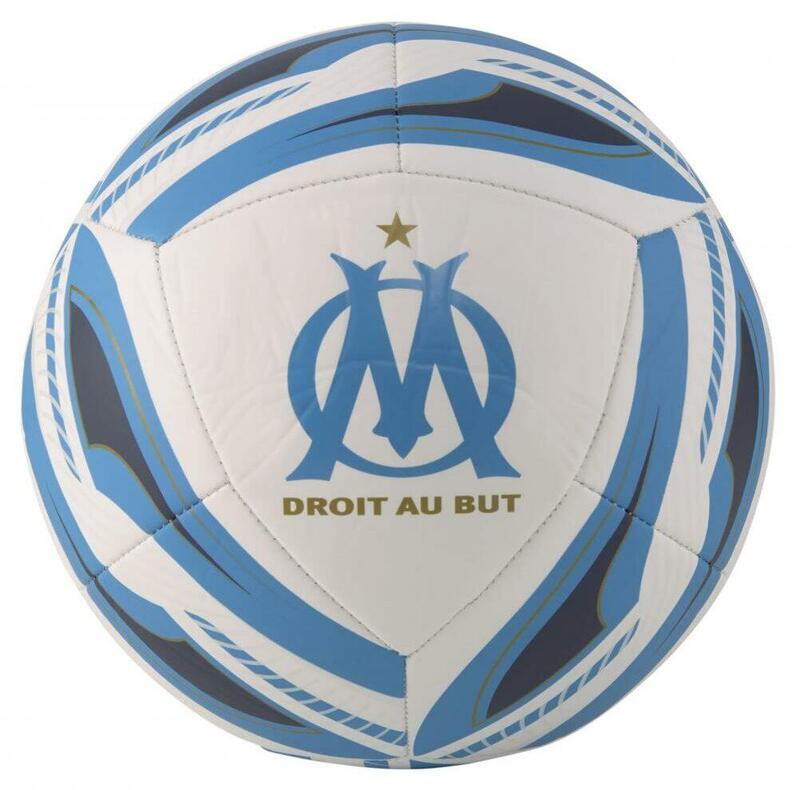 Ballon de Football Puma de l’Olympique de Marseille Icon White Azur