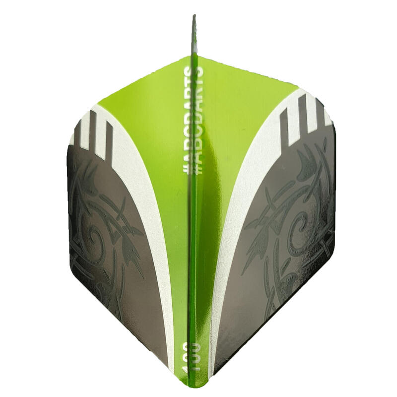 Dart Flights - Extra Stevig - Tribal Groen- 8 sets (24 stuks)