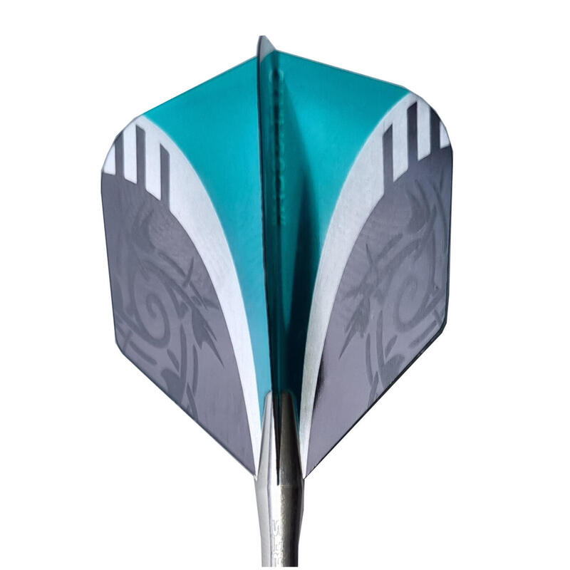 Dart Flights - Extra Stevig - Tribal Jade- 8 sets (24 stuks)