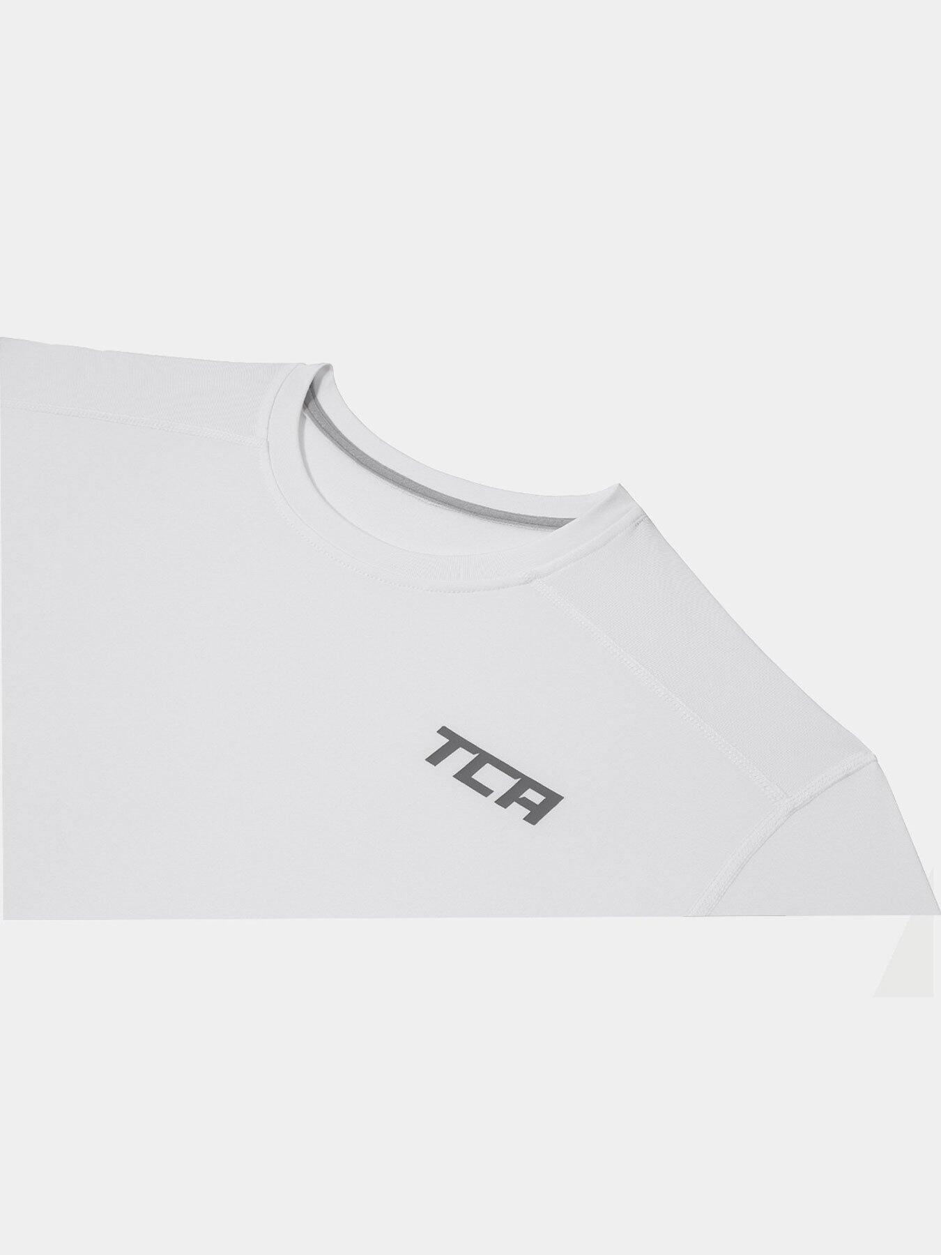 Men's Power Base Layer Compression Long Sleeve Top - Pro White 3/5