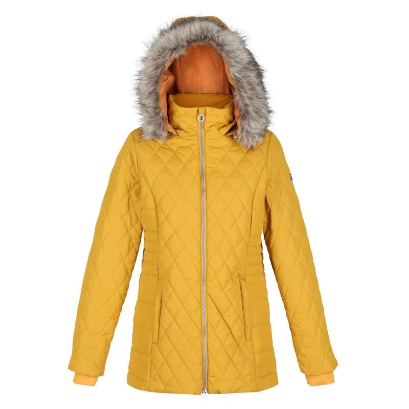 Chaqueta Aislante Zalika de Acolchado para Mujer Semillas de Mostaza
