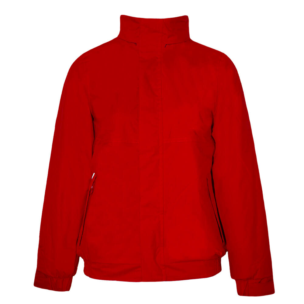 Kids/Childrens Waterproof Windproof Dover Jacket (Classic Red/Navy) 1/4