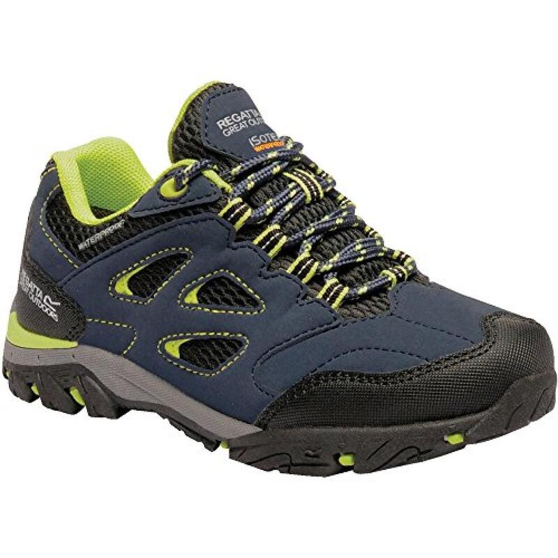 Kinderen/Kinderen Holcombe Lage Junior Wandelschoenen (Navy Blaze/Lime Punch)