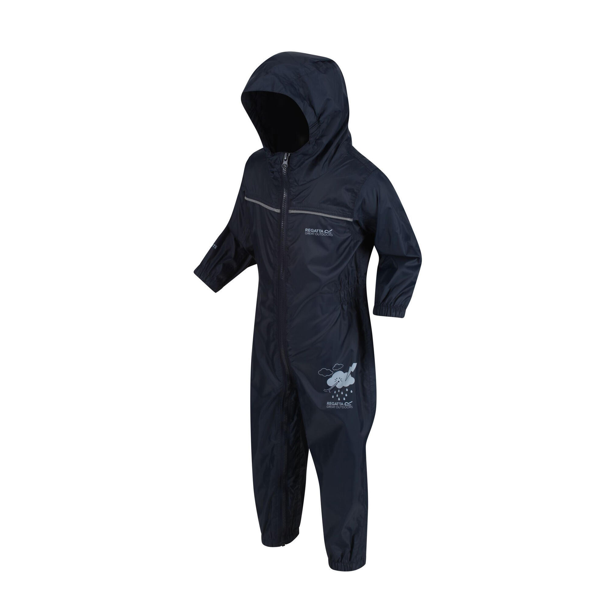 Great Outdoors Childrens Toddlers Puddle IV Waterproof Rainsuit (Navy) 4/5