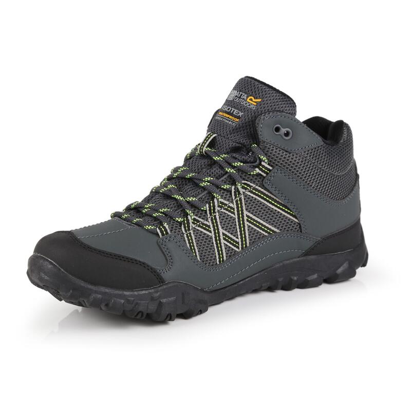 Scarpe Da Trekking Impermeabile Uomo Regatta Edgepoint Briar Grey Lime Punch