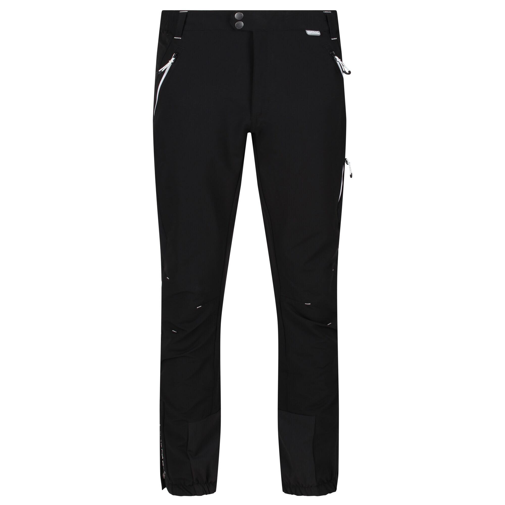 Mens Mountain Walking Trousers (Black) 1/5