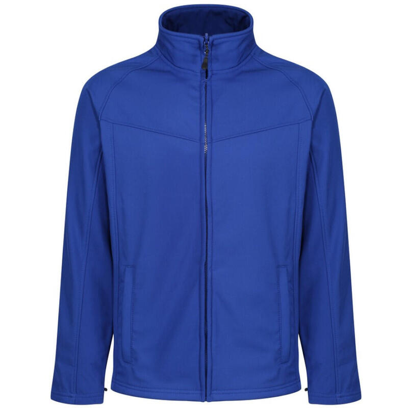 Uproar Mens Softshell Wind Resistant Fleece Jacket (Bright Royal Blue)