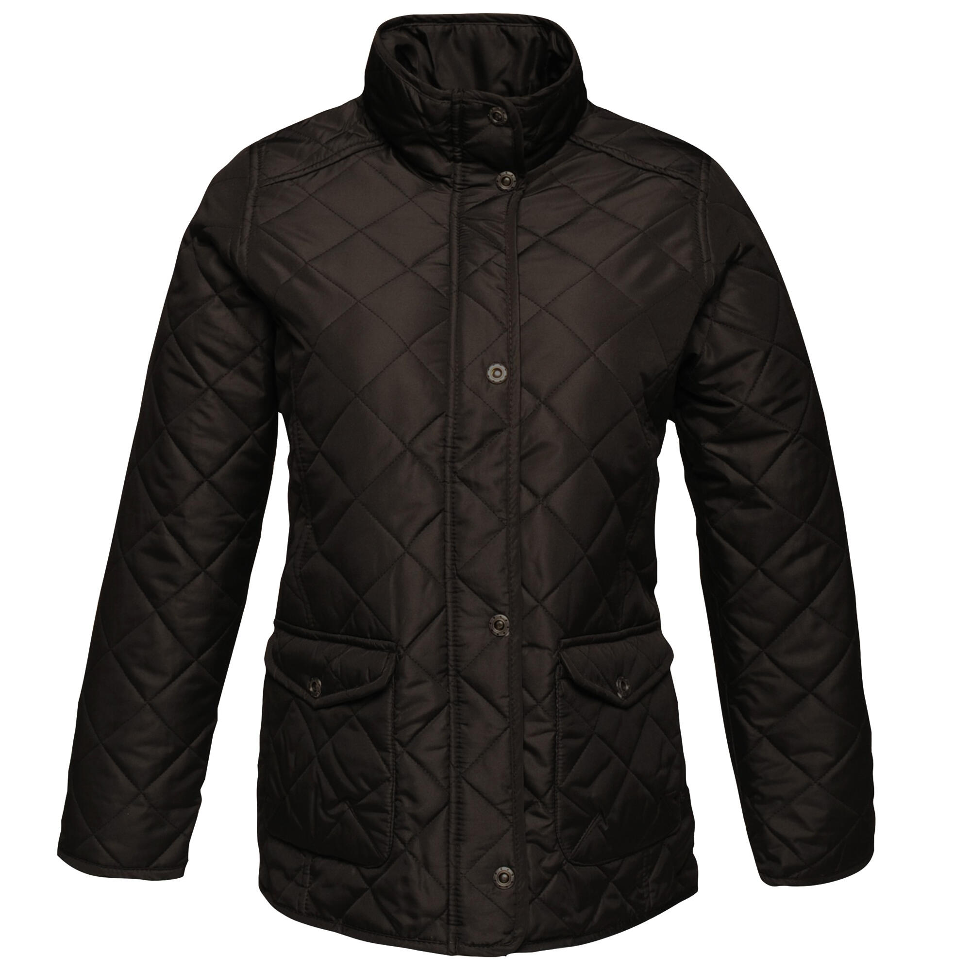 Womens/Ladies Tarah Quilted Jacket (Black) 1/5