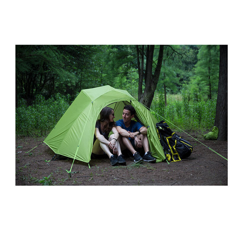 CloudUp2 210T Aluminum Pole Lightweight Tent with Mat (2 persons) - Green