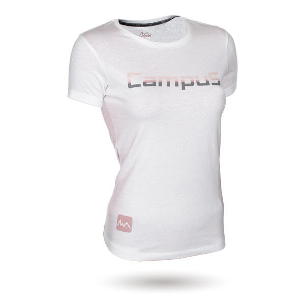 Tricou cu mânecă scurtă pentru femei, din bumbac alb - Freya