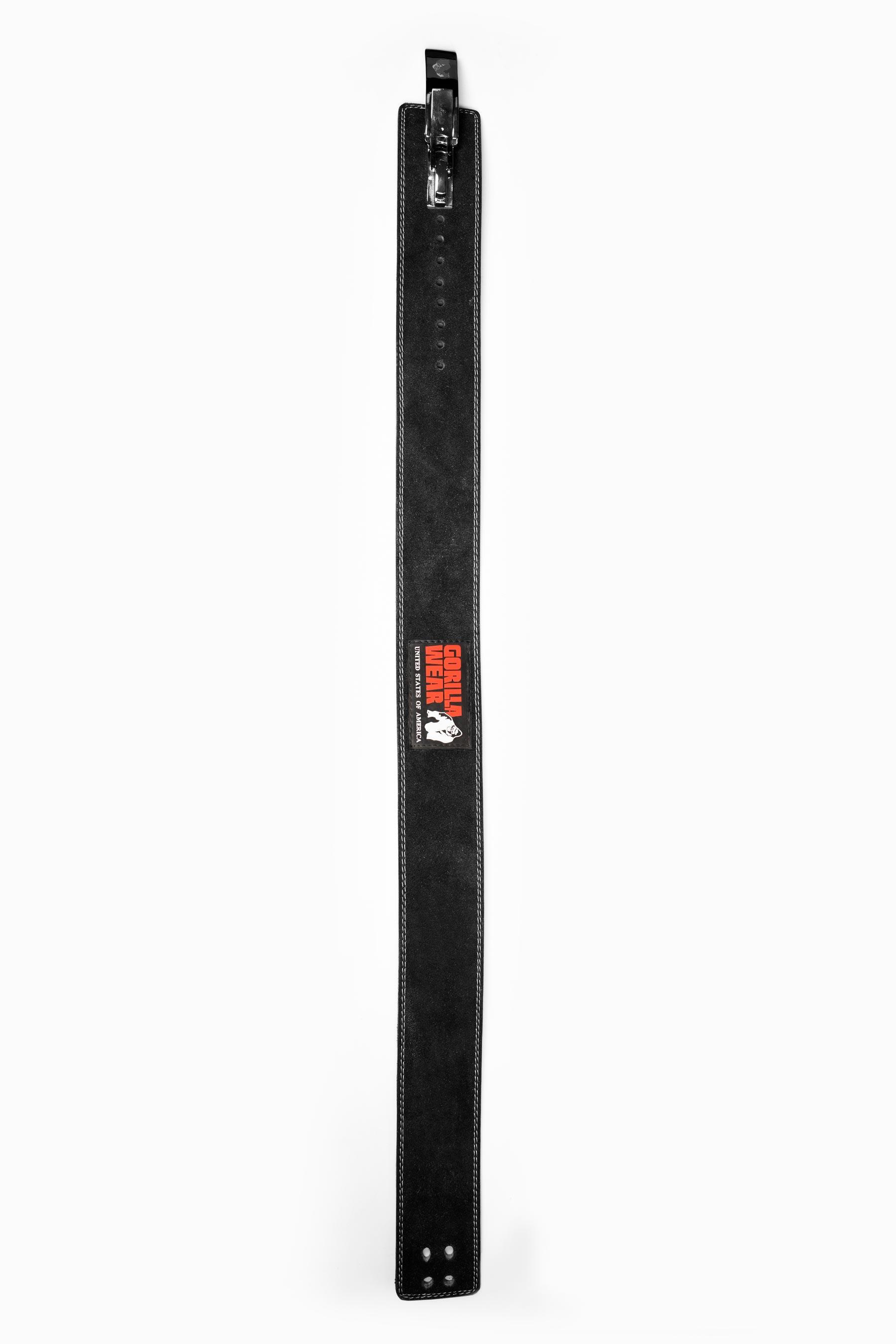Ceinture de levage en cuir de 4 pouces- Noir 4/6