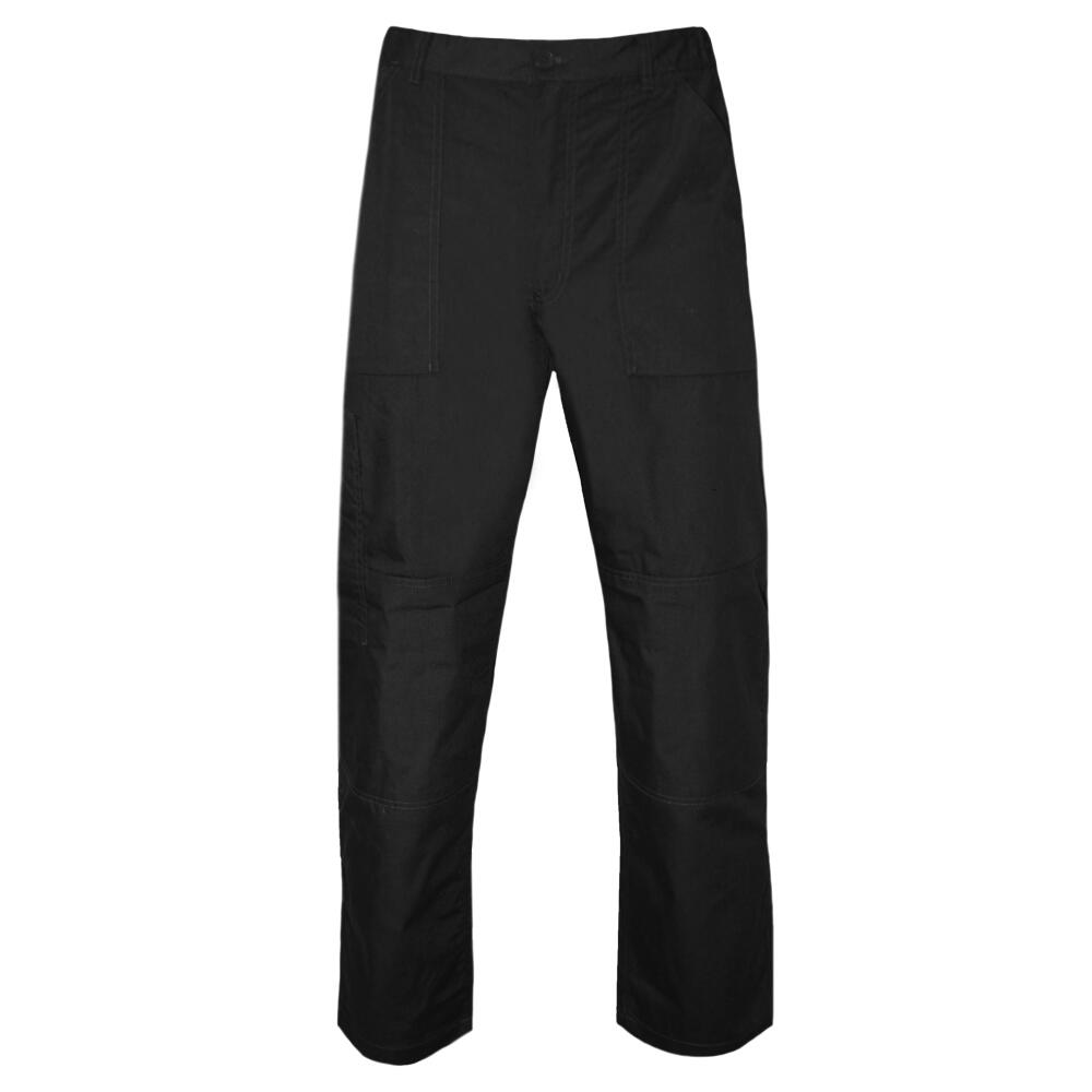 Womens/Ladies New Action Water Repellent Trousers Long (Black) 1/5