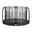 Trampoline de sol Salta Premium avec filet de sécurité - 251 cm - Noir