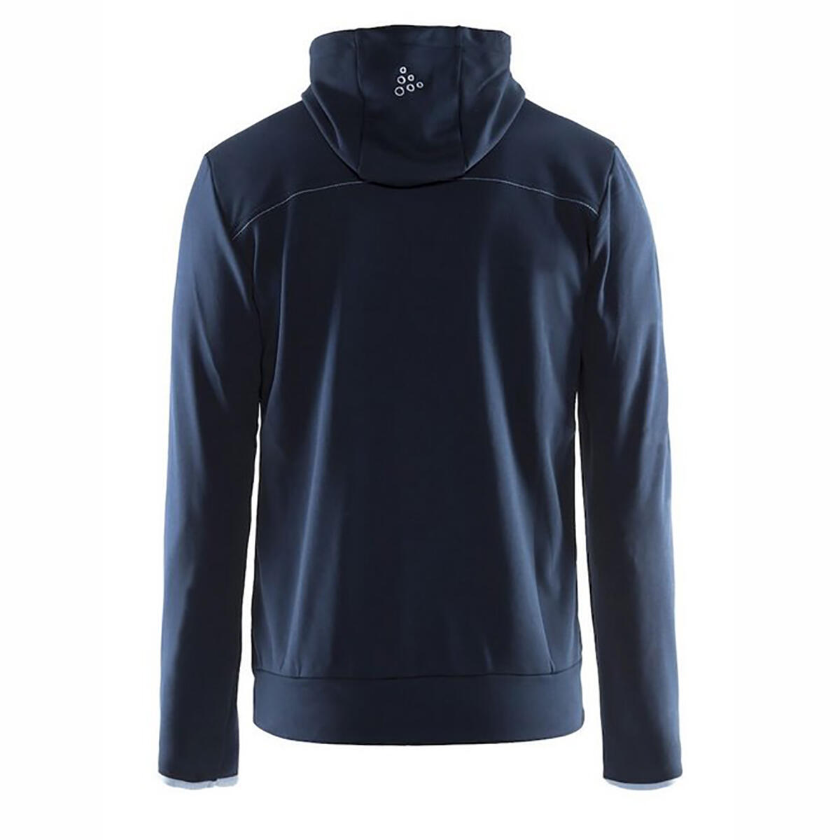 Mens Leisure Athletic Full Zip Hoodie Jacket (Navy) 2/4