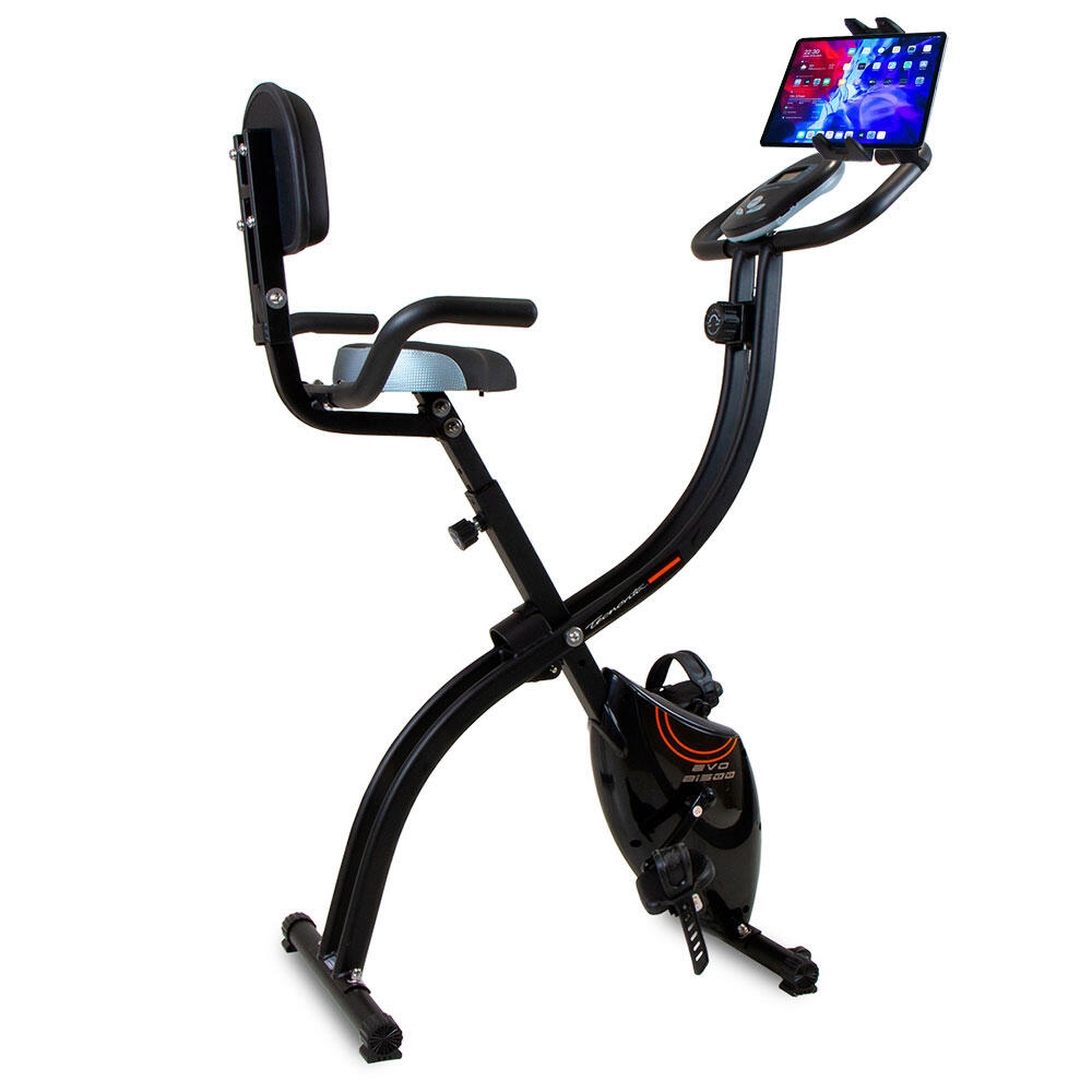 Cyclette pieghevole EVO B1500 YF1500H + supporto tablet / smartphone |  Tecnovita