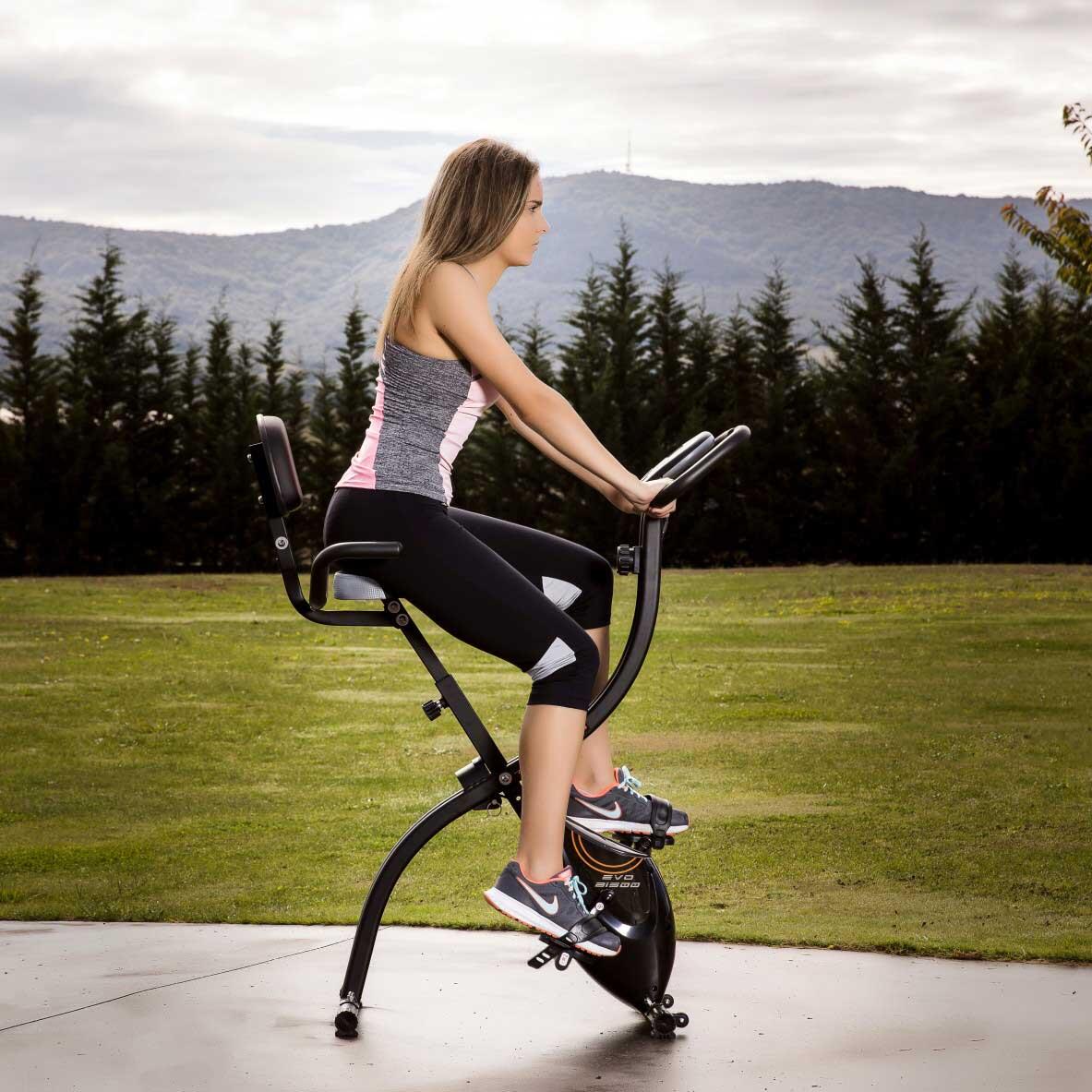 Opvouwbare en magnetische hometrainer YF1500H + tablet/smartphone houder 3/5
