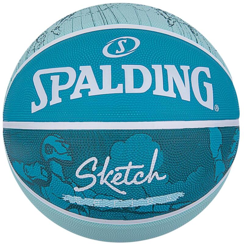 Piłka do koszykówki Spalding Street Sketch Crack niebieska  r. 7