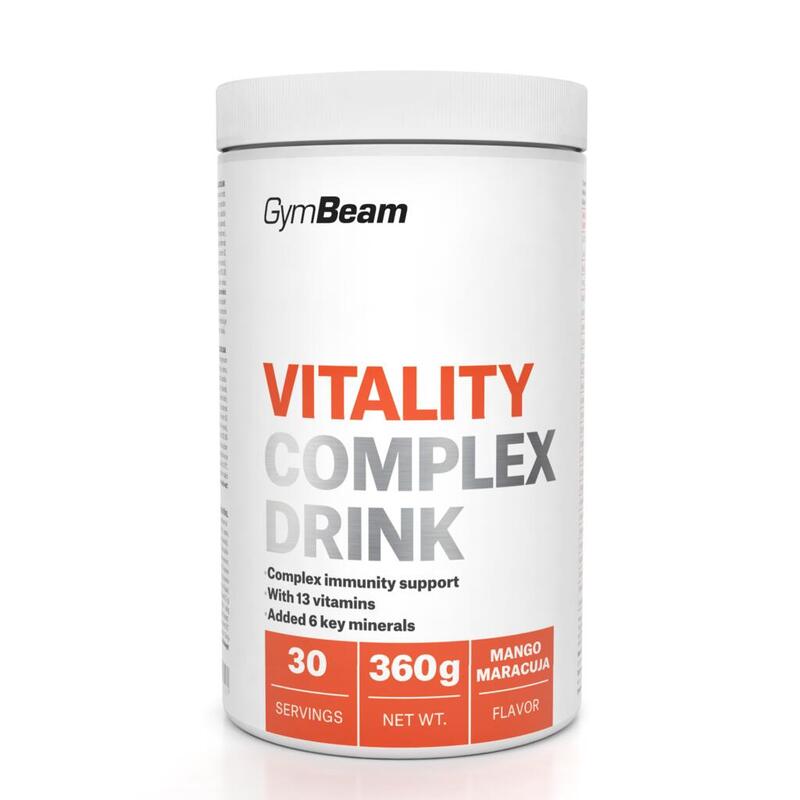 Vitality Complex Drink GymBeam 360 g marakuja mango