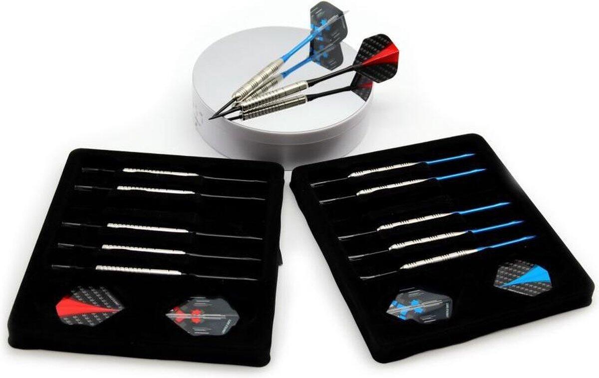 12 stuks Longfield Nickel Brass Darts Dartpijlen Tungsten Look 21 en 23 gram 3/5