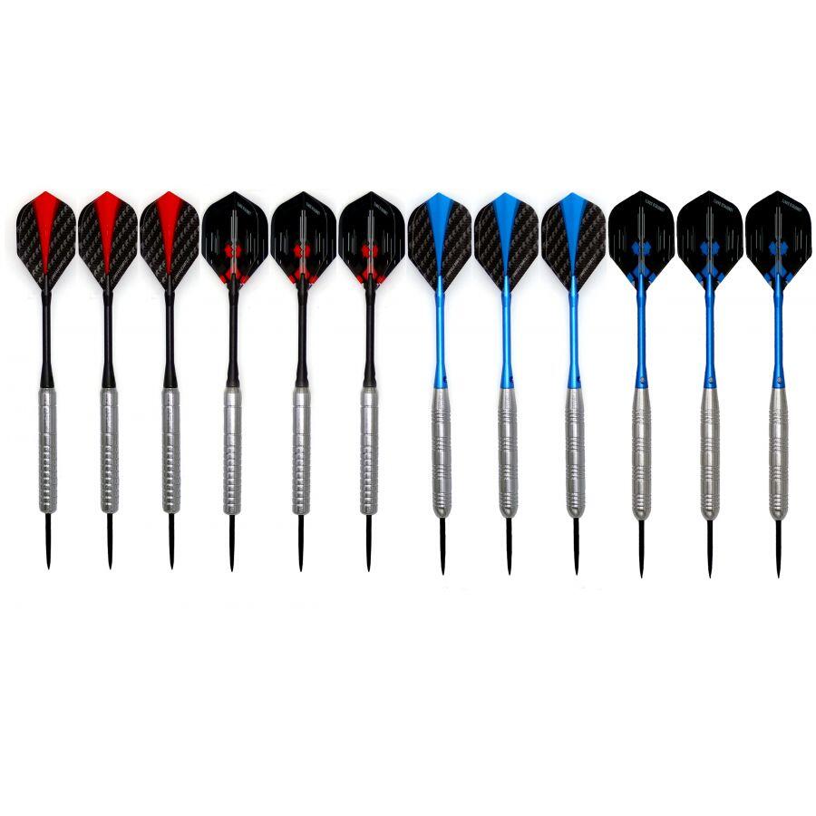 12 stuks Longfield Nickel Brass Darts Dartpijlen Tungsten Look 21 en 23 gram 5/5