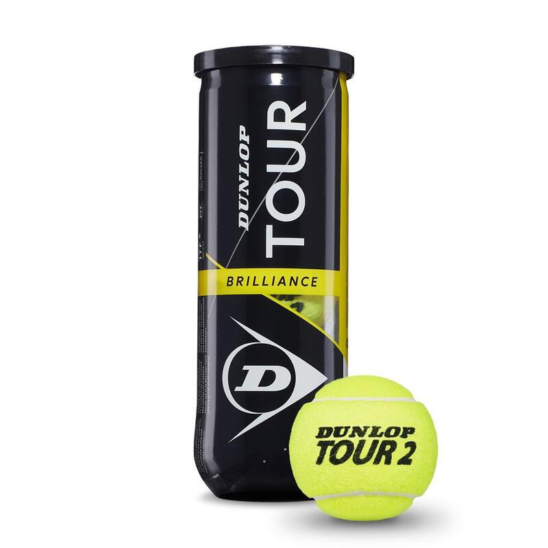 Set van 3 tennisballen Dunlop tour brilliance