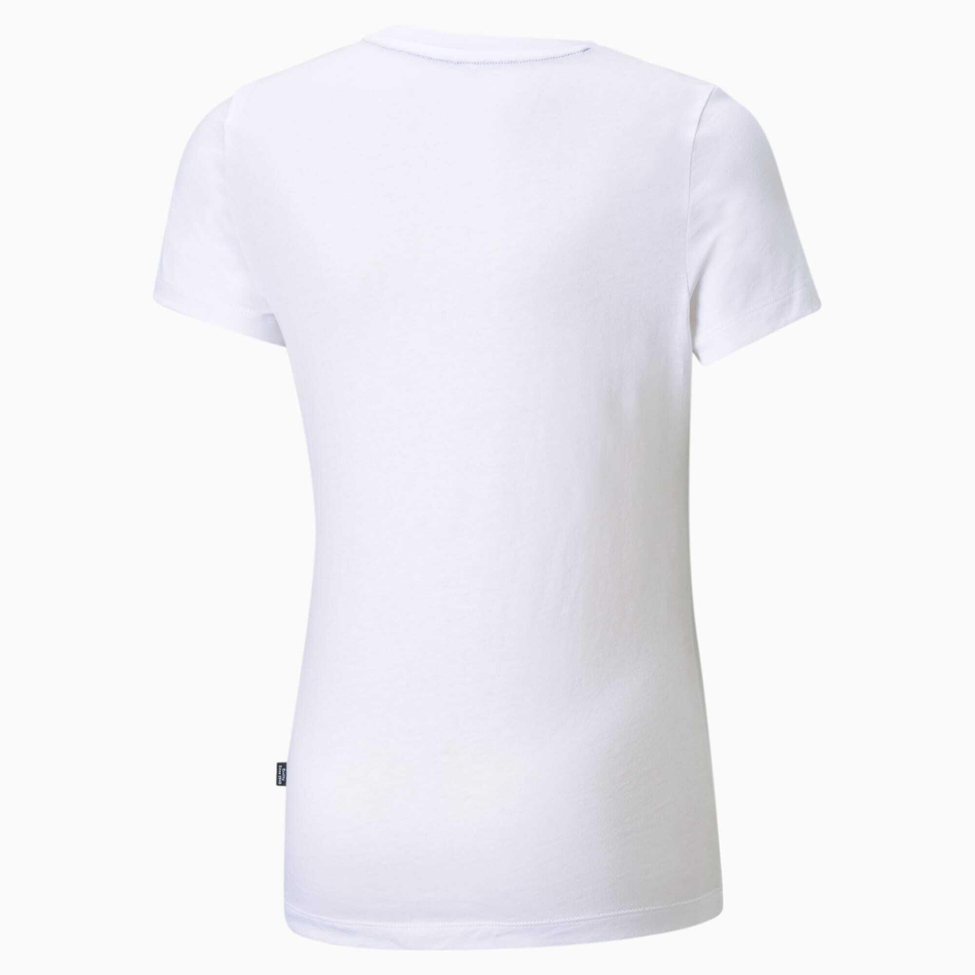 T-shirt con logo Essentials per ragazzi PUMA White 4/5