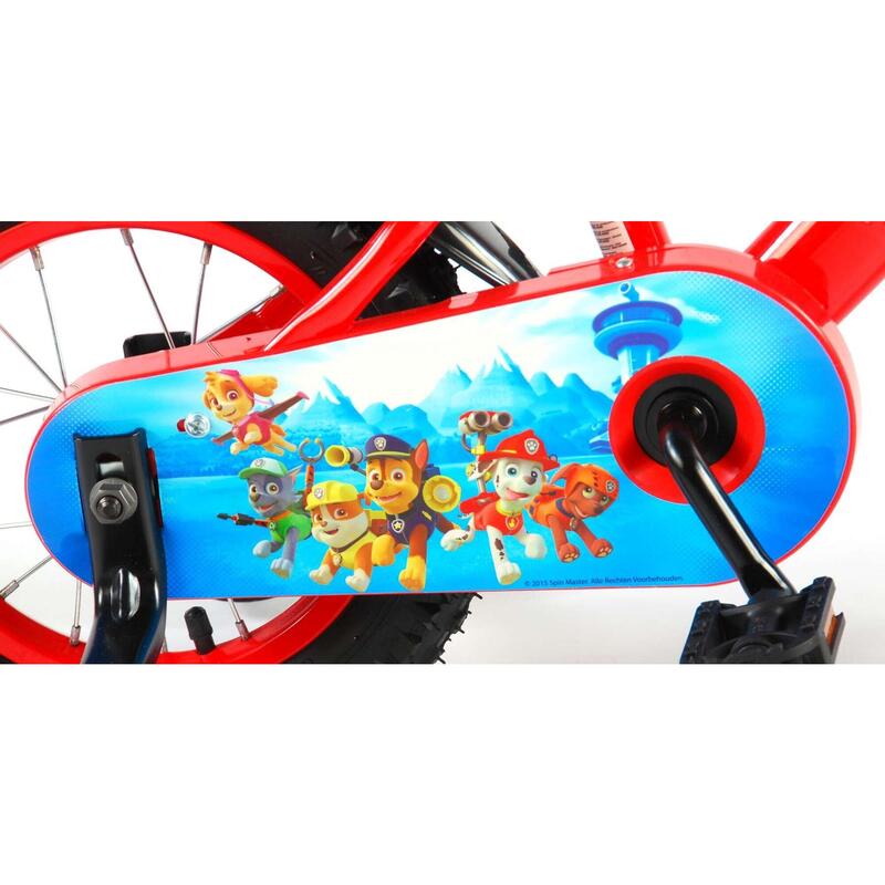 Kinderfiets Paw Patrol - Jongens - 12 inch - Rood/Blauw