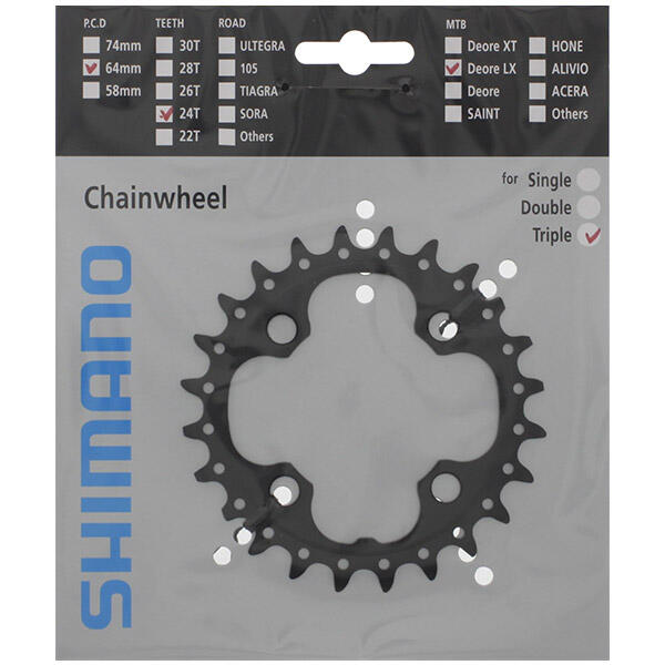 Shimano Chain Top Deore LX 10V FC-T761 Y1LU24000 SW. 24t