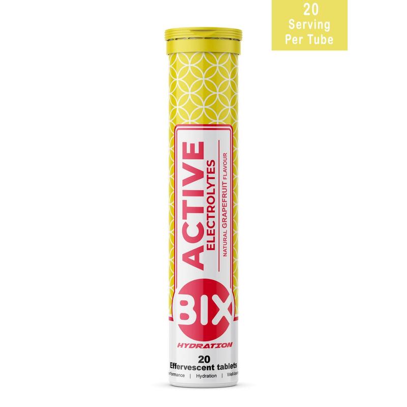 BIX ACTIVE Grapefruit Sports Hydration Electrolyte - Single Tube (20 Tablets)