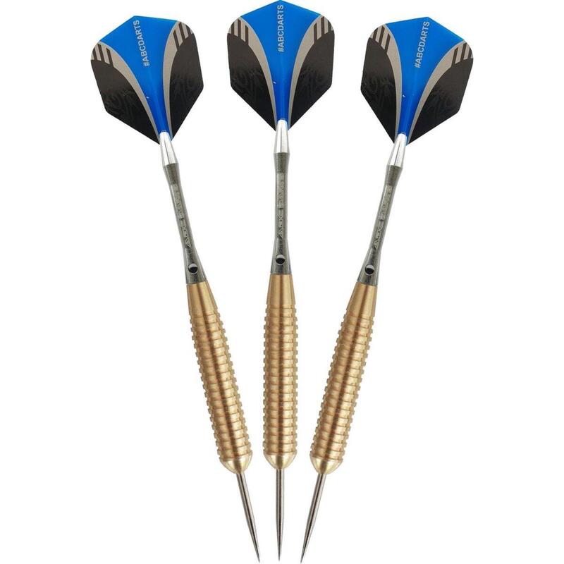 Cible de fléchettes Nodor Supabull + 2 lots ABCdarts Sniper D'or Darts