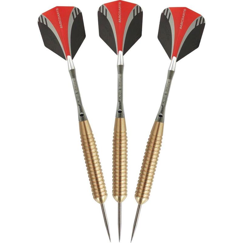 Cible de fléchettes Nodor Supabull + 2 lots ABCdarts Sniper D'or Darts