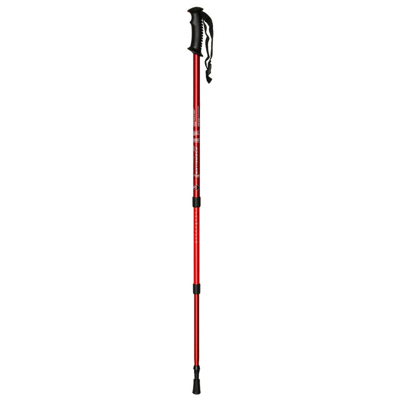 Bastão de trekking extensível de alumínio VERMELHO 65 - 135cm