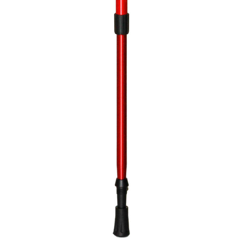 Bastão de trekking extensível de alumínio VERMELHO 65 - 135cm