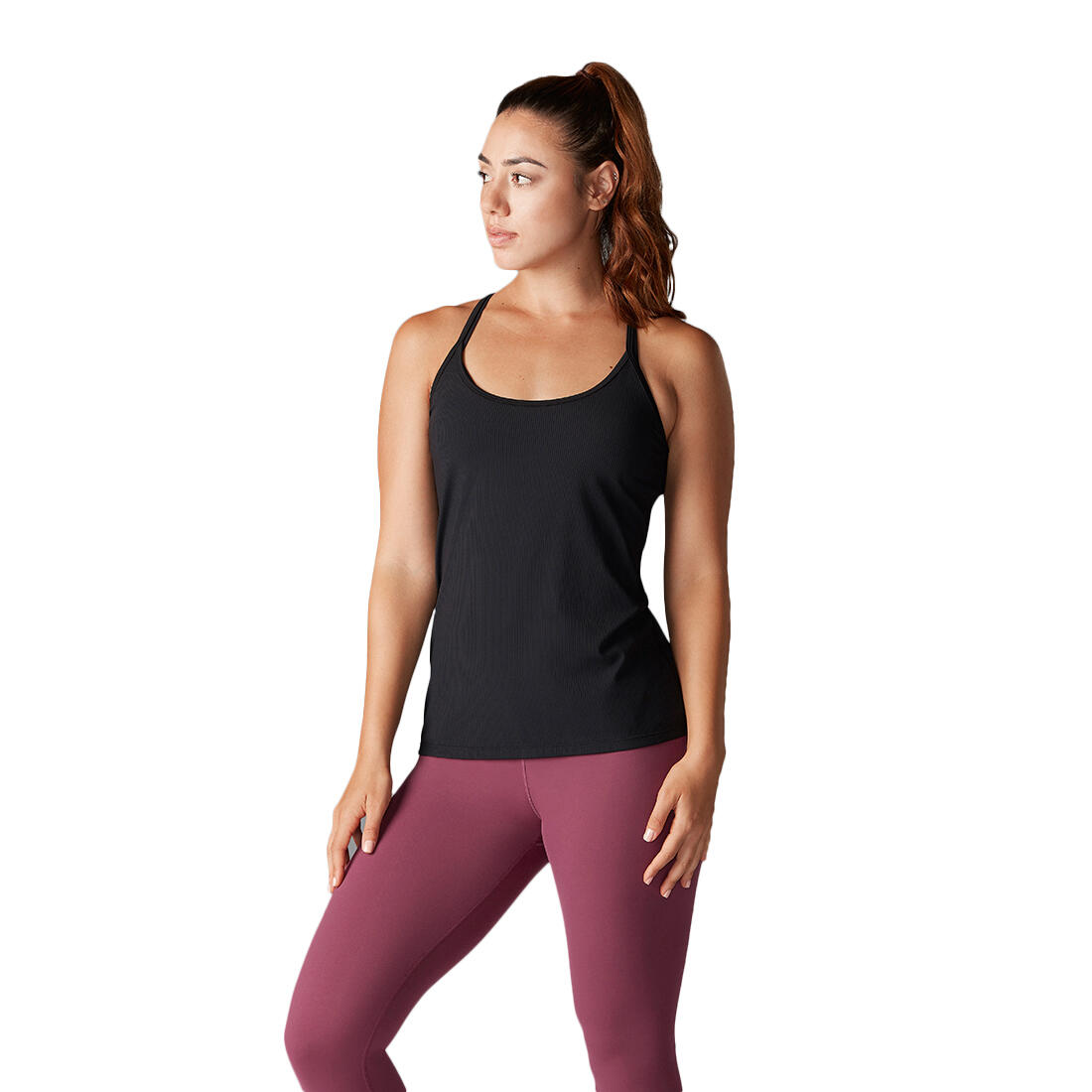 TAVI NOIR Womens/Ladies Ribbed Tank Top (Ebony)
