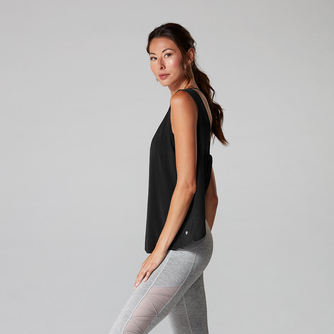 Womens/Ladies Tank Top (Black) 4/4
