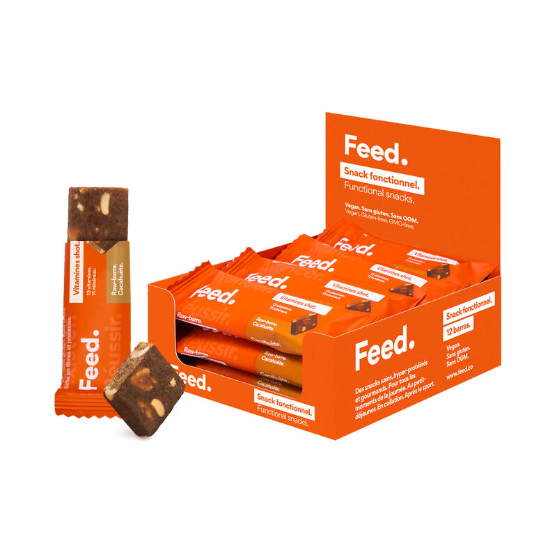 Barres énergétiques Raw Vitamines Shot Cacahuète X12